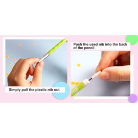 BAZIC Multi Point Pencil Paisley w/Latex Free Eraser, Non-Sharpening Multipoint Pencils Smooth Write for Drafting Drawing Sketching (8/Pack), 2-Packs