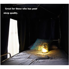 Navhao 1 Panel Dorm Home Solid Thicken Bunk Blackout Bed Curtains Cloth Bed Canopy Students Single Sleeper