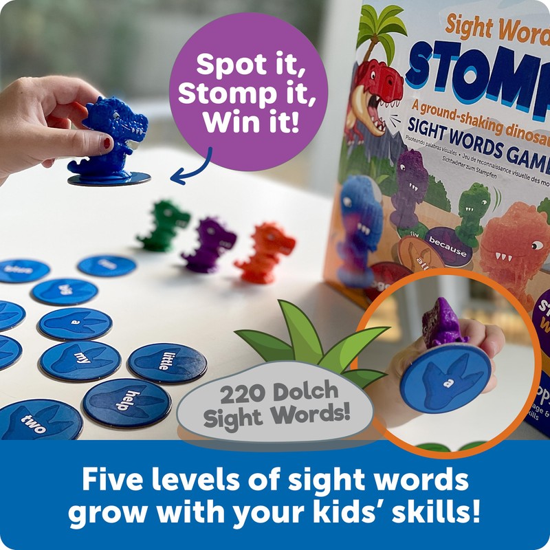 Learning Resources Sight Word Stomp! - Alphabet Toys, Phonics Flash