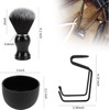 Shaving Brush Shaving Stand with Bowl, 3 in 1 Shaving