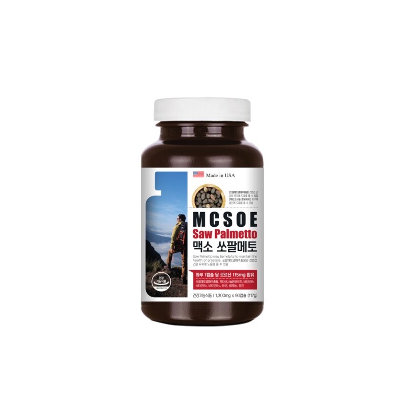 Eubattle 맥소 쏘팔메토 영양제 90캡슐 (3개월분) 전립선 Maxo Saw Palmetto