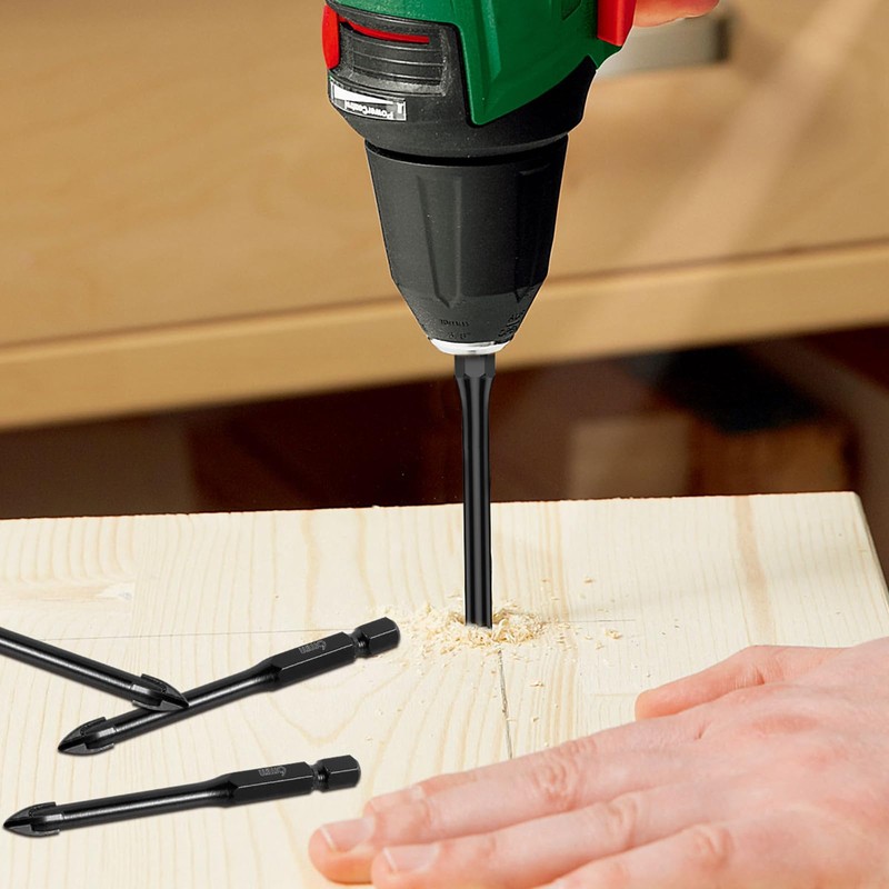 20 PCS 1/4" Tile Drill Bits 6mm Masonry Drill Bits