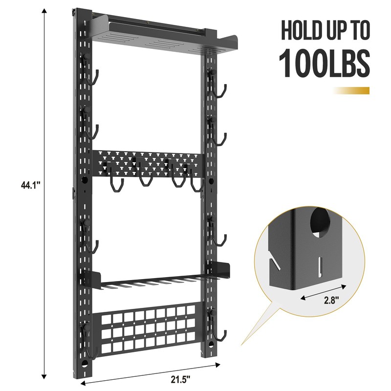 ONETIGRIS Heavy-Duty Gun Rack Wall Mount | Holds 5+ Rifles