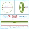 Läufer 59078 Rondella X-Band Hercules, Extra Large Cross Bands, Rubber