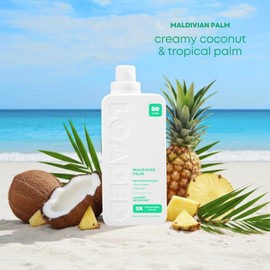 Loaded Laundry Detergent, Luxury Cologne & Perfume Scented | 50 Loads | Coconut & Palm | Skin-Friendly & Plant-Based | Made in USA | 32 oz