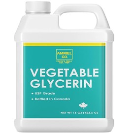 Vegetable Glycerin (16oz)| USP Food Grade and Kosher| Non- Irritating and Non-Toxic | Pure, Colorless, and Odorless| Product of Canada| Great Base for Cosmetic| Amriel Co.