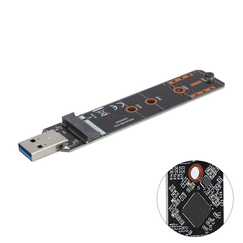 Adapter Card USB3.1 to M.2 NVME/SATA Pcie Adapter for USB