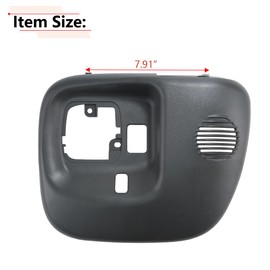 RLB-HILON Door Handle Bezel Compatible with Chevy Kodiak GMC Topkick 2003 2004 2005 2006 2007 2008 2009 Year, for Front Left Driver Side Door, Pewter Color