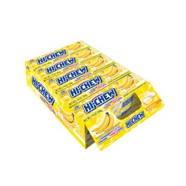 HI-CHEW Banana Sticks, 15-Pack, Soft & Chewy Candy, 1.76oz Each, Bulk Candy Individually Wrapped - Made with Immensely Juicy Fruity Flavors