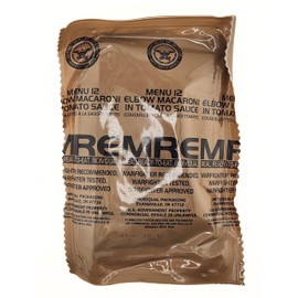Genuine Military MRE - Menu 12 Elbow Macaroni with 2026 Inspection Date - MRE Meals Ready To Eat