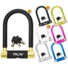 Palmy Mini Aluminium U-lock (5.1" X 2.95") Black/gold