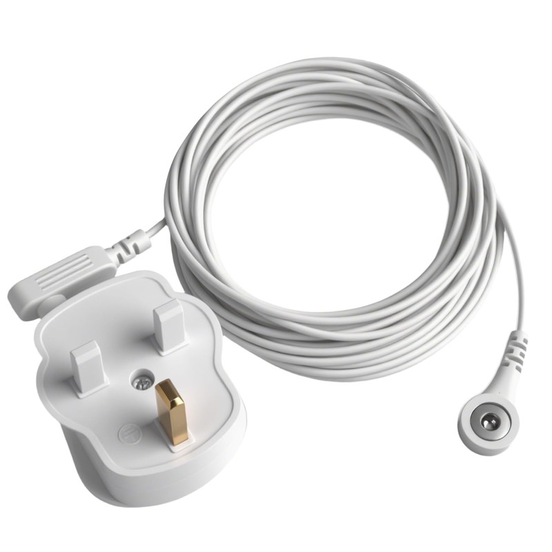 Universal Grounding Cord Cable with Standard UK Plug for Home