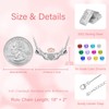 Irish Claddagh Necklace 925 Sterling Silver Heart Birthstone Gift（April）