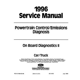 1996 Ford OBD-II Powertrain Control Emissions Diagnosis Service Manual