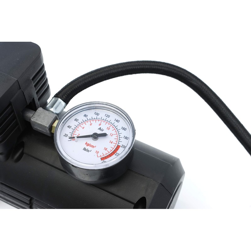 Streetwize - Compact Air Compressor with Gauge - 12V -