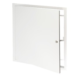 ECOPRO VENT 20" x 24" Lockable White Metal Access Panel. Service Shaft Door Panel with Key. Plumbing, Electricity, Heating, Alarm Wall Access Panel for Drywall. Bathroom Services Access Hole Cover.