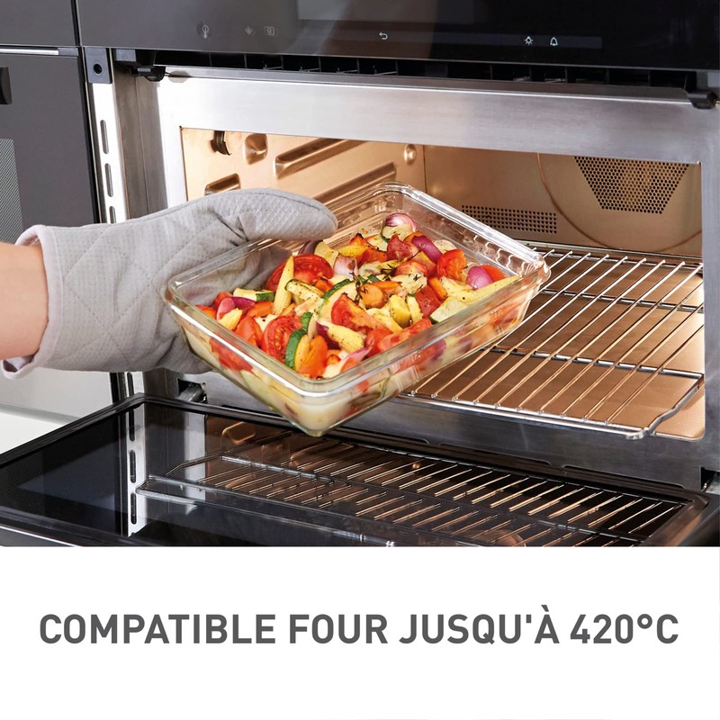 Tefal Masterseal Fresh Glass 0.45 Litre Rectangular Food Storage Container