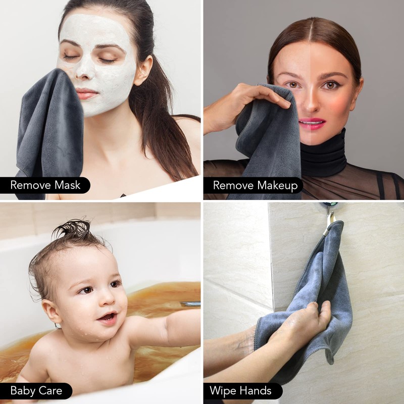 Sinland Microfiber Facial Cloths Fast Drying Washcloth 12 inch x