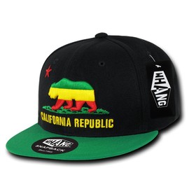 WHANG California Republic Snapbacks, Rasta