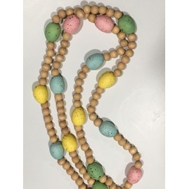 Hobby Lobby SPECKLED EGG AND BEAD EASTER GARLAND 72" HOME DECOR FARMHOUSE FREE SHIP