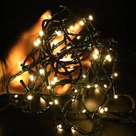12V Outdoor String Lights（Warm White）- Low Voltage Outdoor String Lights -Works with Low Voltage Landscape Lighting Systems -for Holiday Decorations, Christmas Tree Lights Holiday Party Wedding