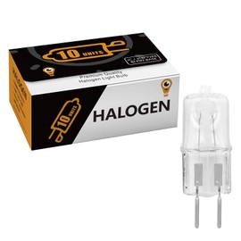 10 Pack Halogen Light Bulb Electric Oil Warmer Bulb Clear Lens Dimmable Q35/G5.3/CL/120V G5.3 JCD 35 Watt 120 Volt Replacement Candle Warmer Oven Microwave Oil Aromatherapy Lamp Incense Diffuser
