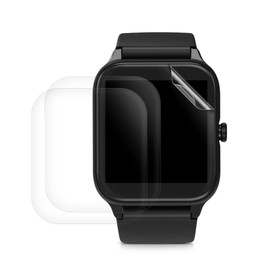 kwmobile Screen Protectors Compatible with Blackview R3 Pro Smartwatch - Set of 3x Clear TPU Films - Transparent