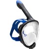 CRESSI Unisex Adult Java Full Face Snorkel Mask, Black/Blue, L/XL