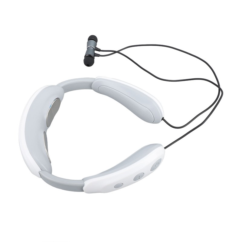 Portable Neck Massager Multifunction Electric Pulse Bluetooth Headset Relieve Fatigue