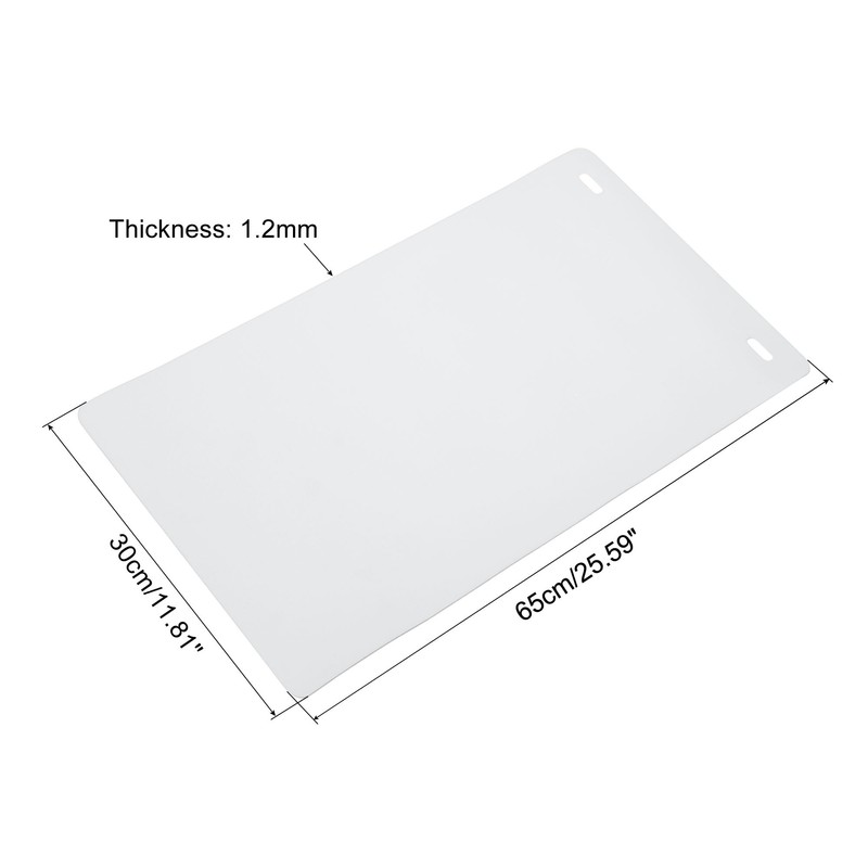 PATIKIL 2pcs 65x30cm EVA Background White/Black Soft Photography Background Light