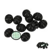 50pcs Cable Clip 3 Hole Silica Gel AntiCorrosion Black Adhesive