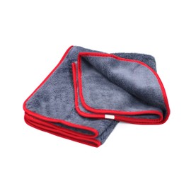 Maxshine 600GSM Ultimate Crazy Microfiber Towel with Silver Silk Border (Grey, 40×60cm)