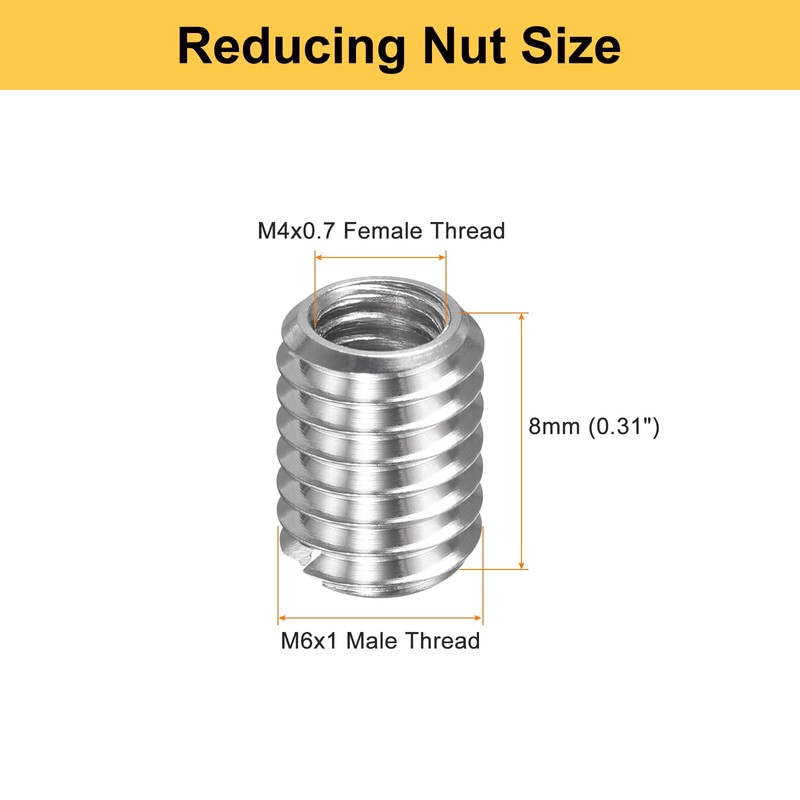 sourcing map 20pcs Thread Repair Inserts M6 x 1 Male