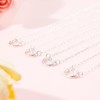 2/4/6 Pcs Bridesmaid Necklace for Women Love Knot Necklace from