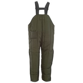 RefrigiWear Men's Iron-Tuff High-Bib Overalls, -50°F (-46°C), Large, Sage Green