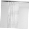 iplusmile 1 Set Grid Design Shower Curtain Kit Black and