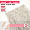 NTYNTY Hair Extensions, 14" Short Clip in Hair Extensions 4PCS