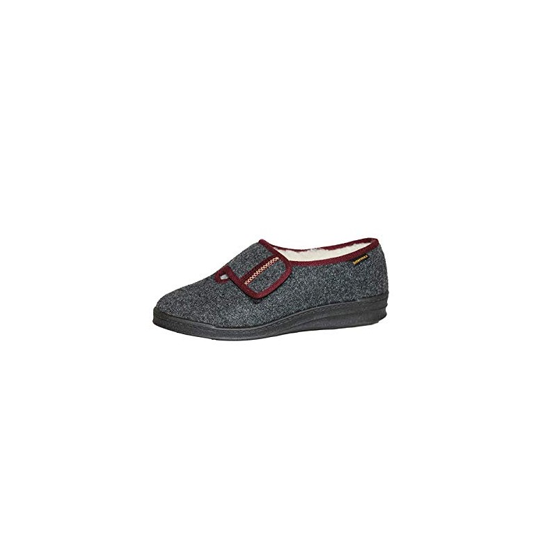 Intermax Women's Slippers with Velcro Fastening and Virgin Wool -