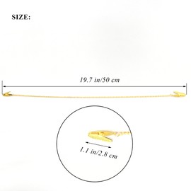 3 PCS Dental Bib Clips,Adjustable Lightweight and Portable Metal Dentist Bibs Clips Napkin Bib Holder Bib Clips Neck Chain for Runners Dentists Youth Adult Seniors and Elderly,GoldRoseSilver,LXLVOUEG