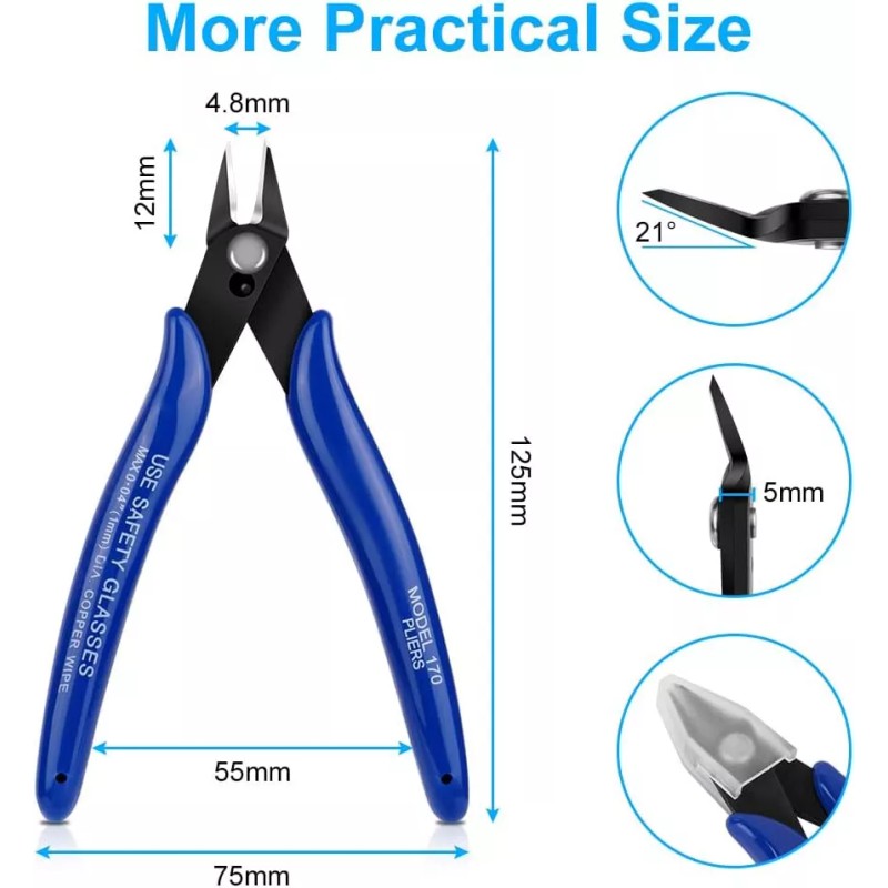 Hobby Electrical Cutting Plier Jewelry Wire Cable Cutter Side Snips