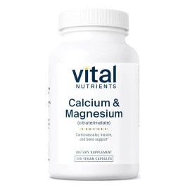 Vital Nutrients Calcium Magnesium (citrate Malate )100 Cáps