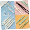 GRIRIW 12pcs Precision Craft Tweezers Ergonomic Non-Skid Grip Durable Material