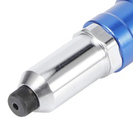 Zerodis Electric Rivet Gun Adapter, 17.3oz Aluminium Alloy Rivet Drill Attachment with Assist Handle Wrench Riveter Adaptor Kit to Pull φ2.4, φ3.2, φ4.0, φ4.8 Blind Rivets