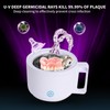 Ultrasonic Retainer Cleaner Machine,45KHz /25w/U-V Cleaner, Ultrasonic Cleaner for Dentures,