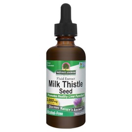 Nature's Answer Milk Thistle 2000mg Liquid Gluten Free, 1 unit, 60ml / 네이쳐스앤서 밀크 씨슬 2000mg 리퀴드 글루텐 프리, 1개, 60ml
