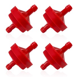 Gasedin 4 PCS Gas Fuel Filter, Lawn Mower 1/4" Inline Gas Fuel Filter, Replacement for OEM Number BS 298090S Fuel Filter 150 Micron for Engines without Fuel Pump, Car Accessories