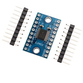 HALJIA TXS0108E High Speed Full Duplex 8 Channel Logic Level Converter, 8-Bit, Logic Level, Bi-Directional Voltage Converter Module Compatible with Arduino, Pack of 5
