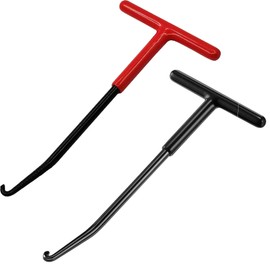 Exhaust Spring Puller Tool Motorcycle Exhaust Spring Hooks, T Shaped Handle Exhaust Spring Hooks Snowmobile Spring Puller Removal Tool Pipe Spring Puller for Motorcycle Dirt Bike 2pcs