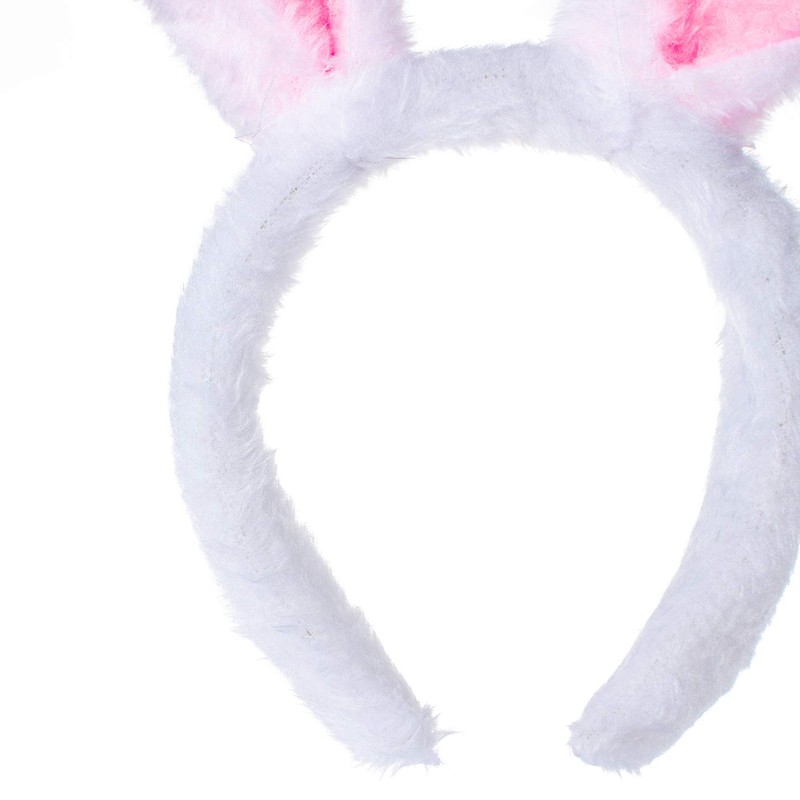 Women’s Cute Rabbit Ears Headband, Soft Plush Bunny Hairband, Christmas
