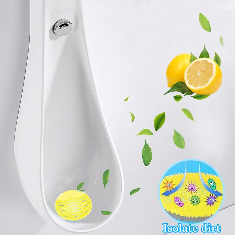 15 Pcs Urinal Mats with Scented Set, Splash Free Urinal